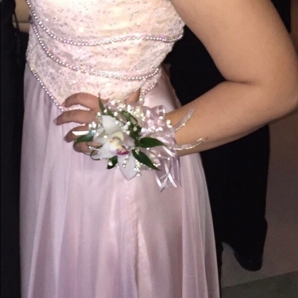 ROMANTIC Blush or light pink floor length dress - Picture 2 of 2